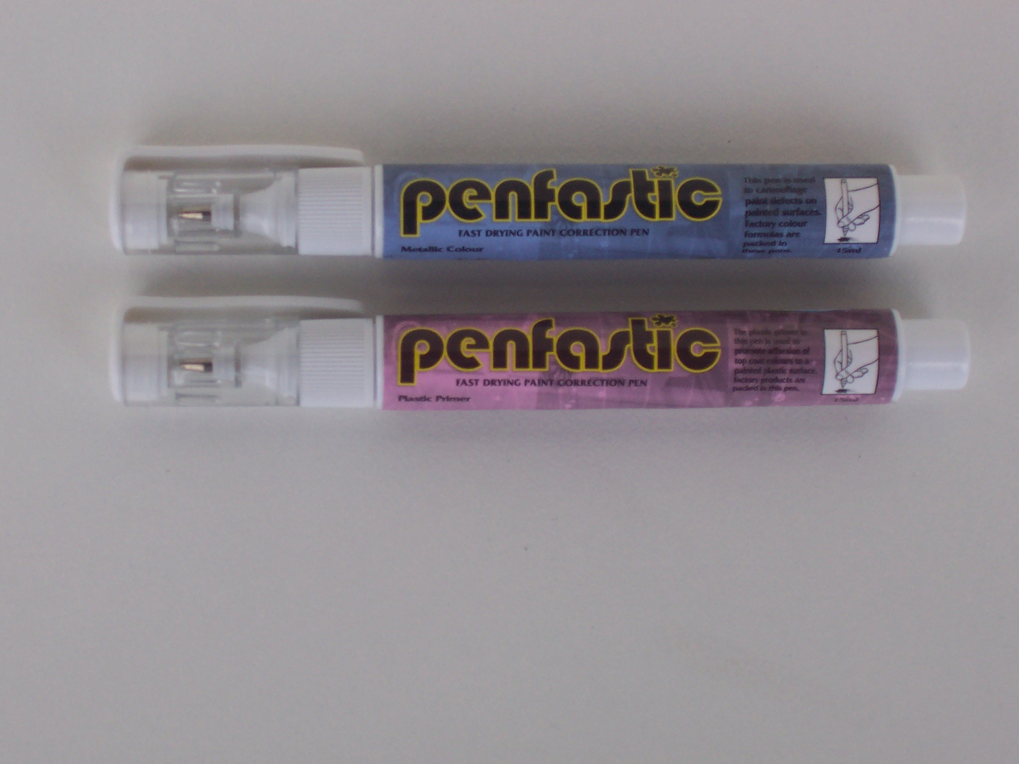 Non-Metallic Color + Plastic Primer Touch Up Paint 2 Pen Kit 